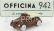 Officina-942 Fiat 500a Cabriolet Carrozzeria Montescani 1939 1:76 Brown