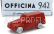Officina-942 Fiat 500c Van Furgoncino 1949 1:76 Red