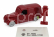Officina-942 Fiat 508 C/1100 Van Furgone Viberti Regie Poste 1938 1:76 Red