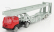 Officina-942 Fiat 682 T2 Truck Bisarca Car Transporter 1955 1:76 Červená Stříbrná