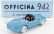 Officina-942 Lancia Aurelia Gt Spider Open 1955 1:76 Světle Modrá