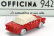 Officina-942 Siata Amica 57 Coupe (base Fiat 600) 1957 1:76 Červená Ivory
