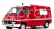 Otto-mobile Renault Master T30d Van Vehicule De Secours D'urgence Aux Asphyxies Marseille Marine Sapeurs Pompiers 1980 1:18 Červená Bílá