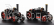 Oxford-models Fowler Set 2x Bb1 Tiger Tractor Ploughing Engine 1864 1:76 Černá Červená