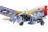 RC letadlo P-47 Thunderbolt Wicked rabbit 2,05m (Zatahovací podvozek)