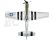 P-51D Mustang 1.2m SAFE Select BNF Basic