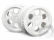 Paprskové disky bílé (83 x 56 mm) - 2 ks