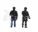 Perfex Figures Set 6x Police Gendarmes & Manifestants Gilets Jaunes Yellow Paris 1:43 Černá Modrá Žlutá