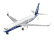 Plastic ModelKit letadlo 03809 - Boeing 737-800 (1:288)
