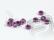 Podložka alu 3x6x3,0mm (fialové 10ks.)