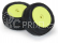 Pro-Line kolo 1:18, pneu Prism Carpet zadní, disk H8 žlutý (2) (Losi Mini-B)