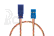 Prodlužovací kabel 750mm, JR 0,25qmm kroucený silikonkabel, 1 ks.