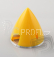 PROFI kužel 57mm ŽLUTÁ dural-plast