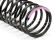 Pružiny 18x80x1.8mm 15.5 otáček(růžové 134gF/mm)