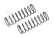 Pružiny zadní olejových tlumičů 13mm, šedé, 2.0lb/in, L61, 10.5T, 1.2D