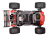 RC auto PUNISHER-4 Monster Truck 4WD 3-4S RTR, červená