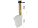 Raboesch kormidlo kompletní kov 35x56mm