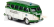 RC auto Carson VW T1 Samba Bus Polizei 1:87