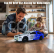 RC auto Drift Car s kouřem a LED, stříbrnomodrá