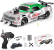 RC auto Drift Car s kouřem a LED, zelenobílá