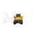 RC auto Jeep Wrangler, žlutá