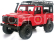RC auto Land Rover Defender D90, červená