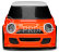 Turbo Racing 1/76 On-Road RC Car RTR (fluor. červená)