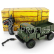 RC auto Vojenský truck 1:16, zelená