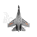 RC letadlo SU-27, šedá