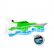 RC loď Mini Racing Yacht, zelená