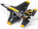 RC stíhačka Lockheed Martin F-35 6G Gyro, černá