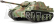 RC tank German JagdPanther 1:16 camo, BB IR