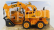 Re-el toys Case-ih Titan Escavatore Gommato - Tractor Excavator 1999 1:24 Žlutá Černá