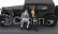 Rio-models Alfa romeo 1750 6c With Gabriele D'annunzio And Tazio Nuvolari Figures 1932 1:43 Black