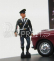 Rio-models Alfa romeo Set Alt Polizia 1956 - 1900 - Giulietta With Figures 1:43 Bordeaux White