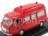 Rio-models Fiat 238 Minibus Tetto Alto 1965 Ambulanza Vigili Del Fuoco Pista Fiorano 1970 1:43 Red