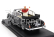 Rio-models Mercedes benz 300d Limousine Semiconvertible 1960 - With Driver And Pope Figure - Papa Giovanni Xxiii 1:43 Black