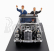 Rio-models Mercedes benz 300d (w189) Cabriolet Open 1963 With Konrad Adenauer And John Fitzgerald Kennedy Figures 1:43 Black