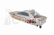 Rivera motorová jachta 605mm, RC set 2,4 GHz
