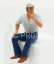 Road-kings Figures Man Trucker Franz Sitting In The Truck 1:18 Modrá Bílá