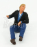 Road-kings Figures Trucker Gunther Sitting In The Truck 1:18 Modrá Černá