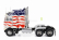 Road-kings Kenworth K100 Aerodyne Tractor Truck Stars & Stripes 3-assi 1976 1:18 Bílá Modrá Červená