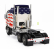 Road-kings Kenworth K100 Aerodyne Tractor Truck Stars & Stripes 3-assi 1976 1:18 Bílá Modrá Červená