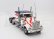 Road-kings Kenworth W900 Tractor Truck Stars & Stripes Livery 3-assi 1989 1:18 Bílá Modrá Červená