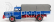 Road-kings Krupp Titan Swl80 Truck Canvas Top Telonato 2-assi 1950 1:18 Modrá Červená
