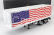 Road-kings Trailer Trailer For Truck Stars & Stripes Livery - Rimorchio 1:18 Bílá Modrá Červená