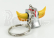 Robot Hl-pro Goldrake - Portachiavi - Keyring Figure Grendizer Goldrake Ufo Robot 1:144 Modrá Stříbrná Žlutá