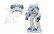 Robot Spaceman, bílá