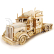 RoboTime dřevěné 3D puzzle Americký tahač