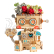 RoboTime dřevěné 3D puzzle Květináč robůtek